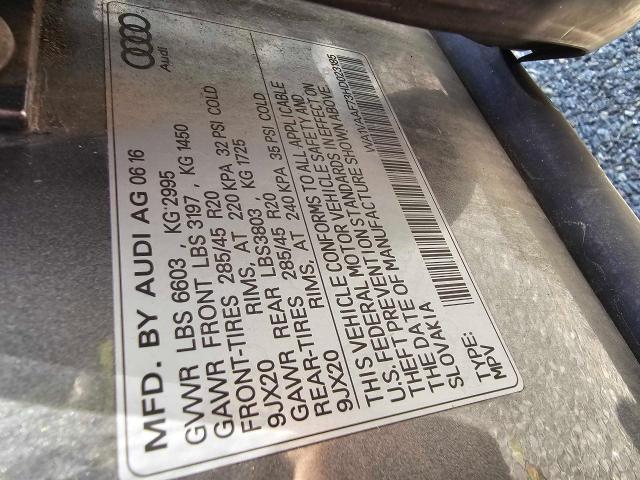 WA1VAAF73HD023185 - 2017 AUDI Q7 PRESTIGE 灰色 照片 10