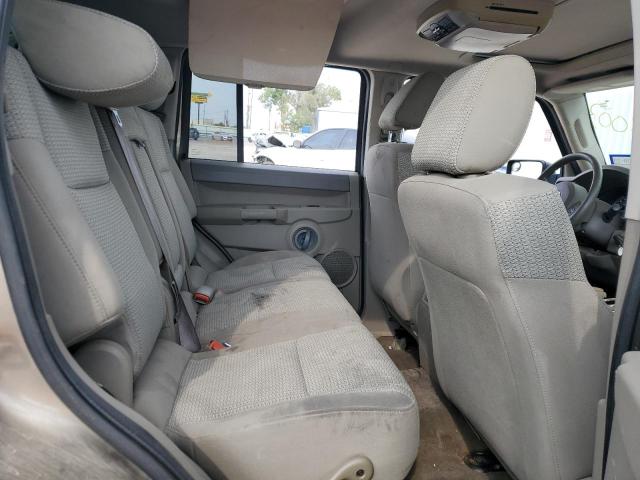 1J8HG48K06C264458 - 2006 JEEP COMMANDER 金色 照片 10