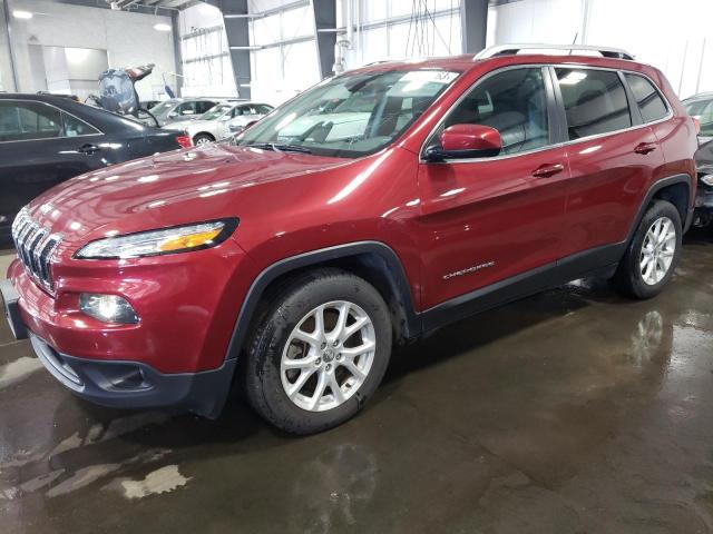 1C4PJLCB5HW662014 - 2017 JEEP CHEROKEE LATITUDE MAROON photo 1