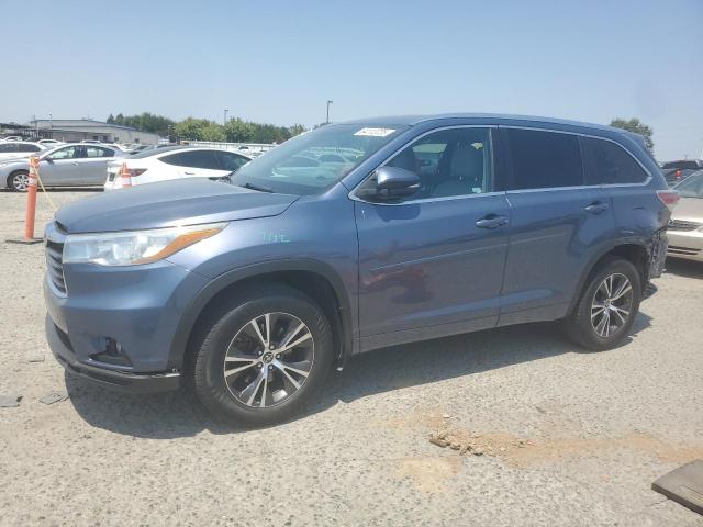 5TDJKRFH9GS299799 - 2016 TOYOTA HIGHLANDER XLE 蓝色 照片 1