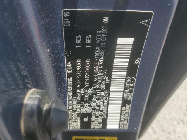 5TDJKRFH9GS299799 - 2016 TOYOTA HIGHLANDER XLE 蓝色 照片 14