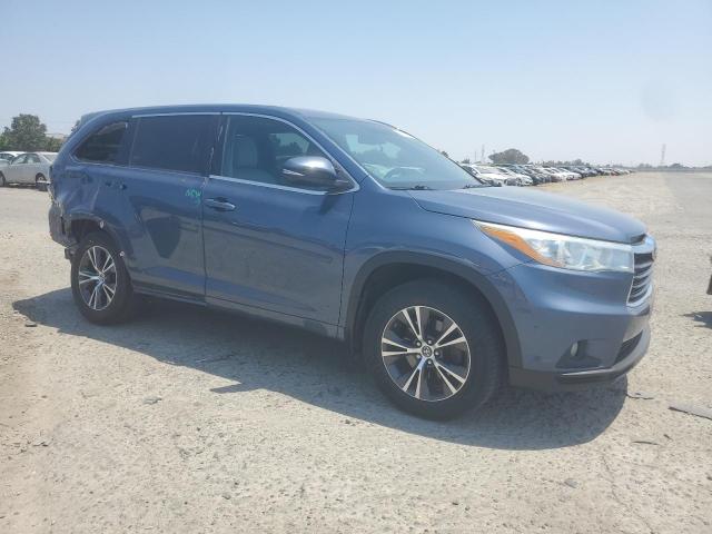 5TDJKRFH9GS299799 - 2016 TOYOTA HIGHLANDER XLE 蓝色 照片 4