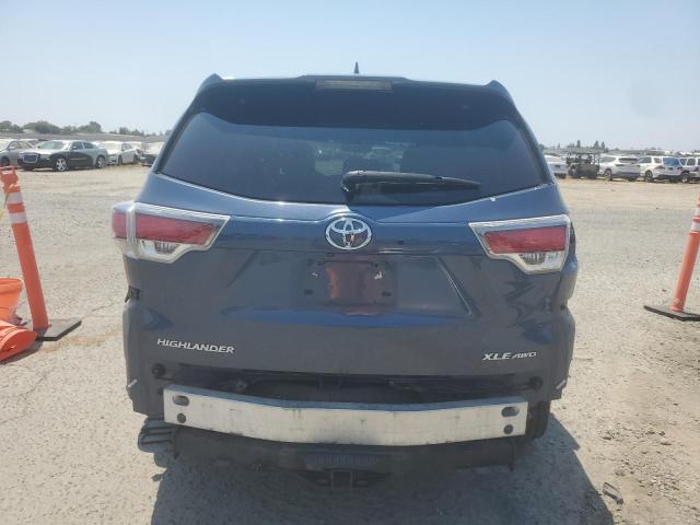 5TDJKRFH9GS299799 - 2016 TOYOTA HIGHLANDER XLE 蓝色 照片 6