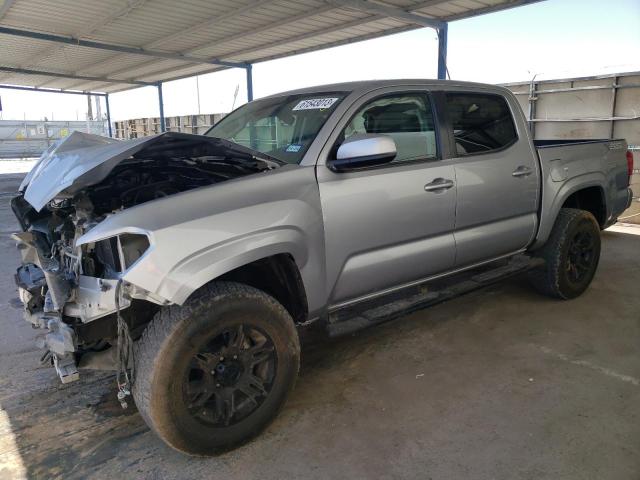 5TFAX5GN7MX191721 - 2021 TOYOTA TACOMA DOUBLE CAB SILVER photo 1