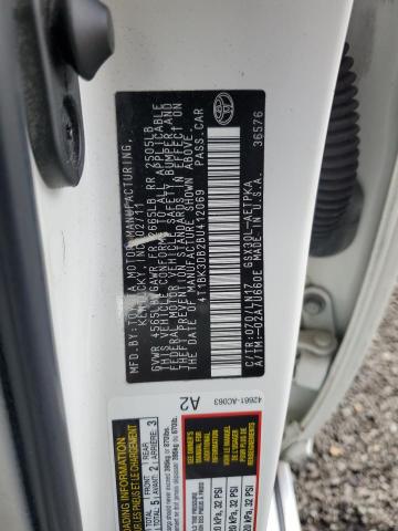 4T1BK3DB2BU412069 - 2011 TOYOTA AVALON BASE WHITE photo 12