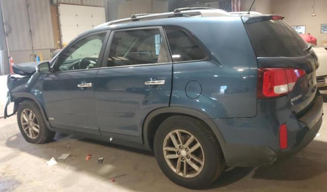 5XYKTCA61EG500531 - 2014 KIA SORENTO LX BLUE photo 2