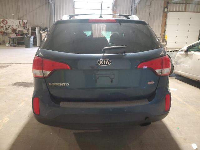 5XYKTCA61EG500531 - 2014 KIA SORENTO LX BLUE photo 6