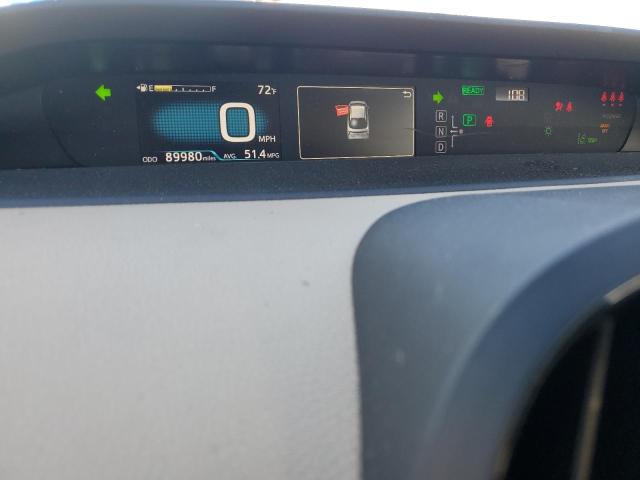 JTDKARFU1J3547976 - 2018 TOYOTA PRIUS SILVER photo 9