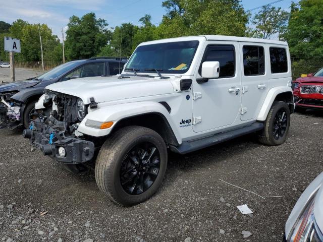 1C4JJXP63MW642932 - 2021 JEEP WRANGLER U SAHARA 4XE WHITE photo 1