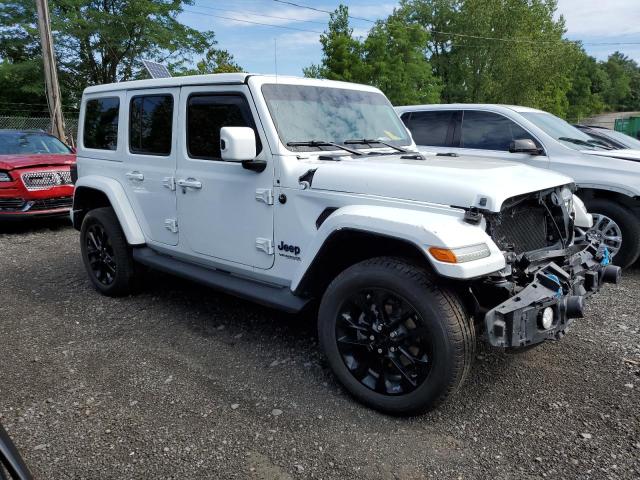 1C4JJXP63MW642932 - 2021 JEEP WRANGLER U SAHARA 4XE WHITE photo 4