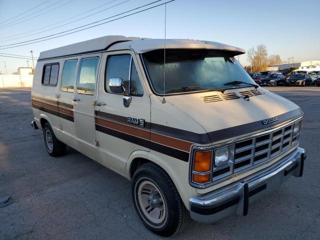 2B6HB21Y6KK403094 - 1989 DODGE RAM VAN B250 CREAM photo 1