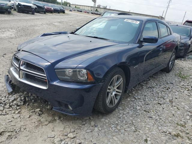 2C3CDXCT9EH159378 - 2014 DODGE CHARGER R/T BLUE photo 1