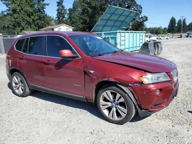 5UXWX7C55CL737895 - 2012 BMW X3 XDRIVE35I RED photo 4