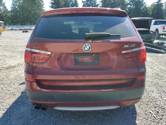 5UXWX7C55CL737895 - 2012 BMW X3 XDRIVE35I RED photo 6
