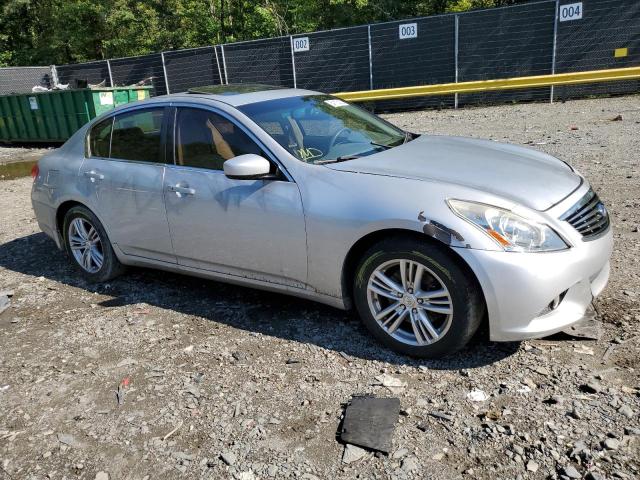 JN1CV6AR5DM767858 - 2013 INFINITI G37 SILVER photo 4