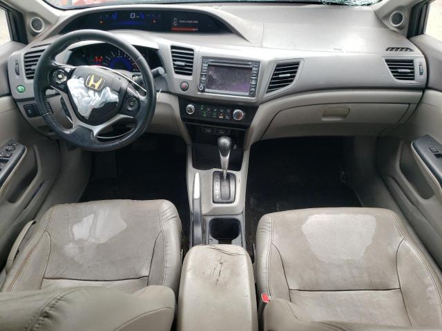 2HGFB2F9XCH526868 - 2012 HONDA CIVIC EXL ნაცრისფერი ფოტო 8