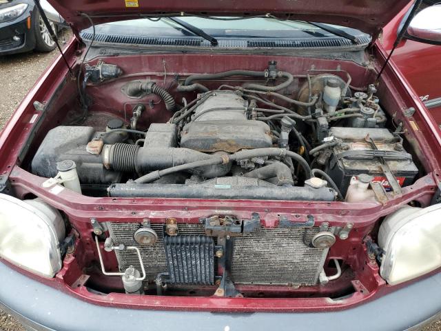 5TBBT4418YS006639 - 2000 TOYOTA TUNDRA ACCESS CAB 勃艮第红 照片 11