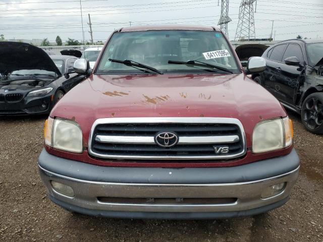 5TBBT4418YS006639 - 2000 TOYOTA TUNDRA ACCESS CAB 勃艮第红 照片 5