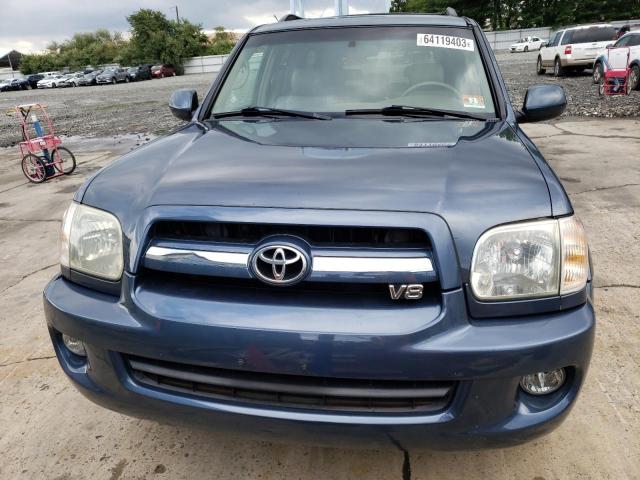 5TDBT48A96S263842 - 2006 TOYOTA SEQUOIA LIMITED BLUE photo 5