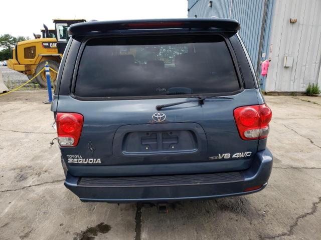 5TDBT48A96S263842 - 2006 TOYOTA SEQUOIA LIMITED BLUE photo 6