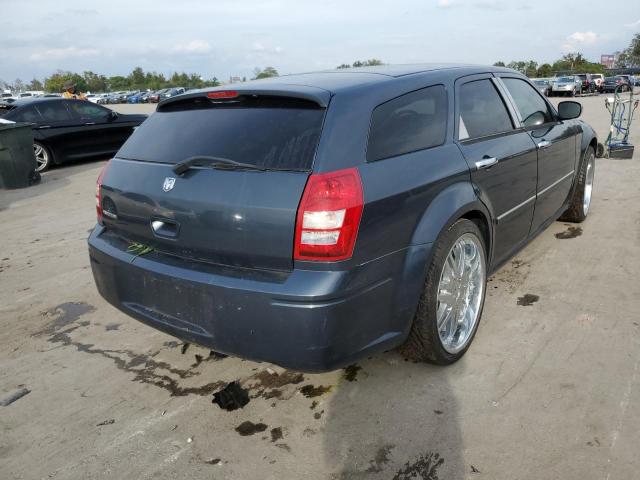 2D4FV47T57H641589 - 2007 DODGE MAGNUM SE BLUE photo 4