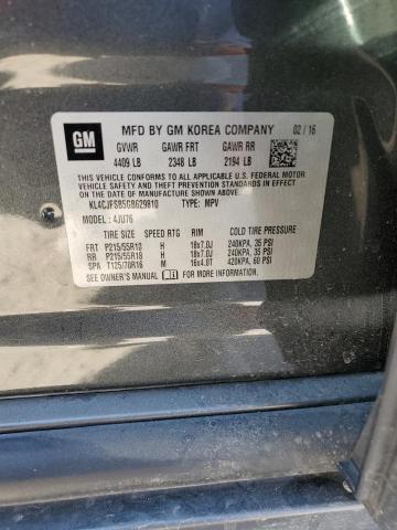 KL4CJFSB5GB629810 - 2016 BUICK ENCORE CONVENIENCE 灰色 照片 10