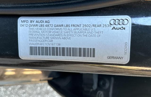 WAUDFAFC1CN167138 - 2012 AUDI A6 PREMIUM PLUS GRAY photo 10