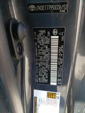 JTKDE177950036152 - 2005 TOYOTA SCION TC 灰色 照片 13