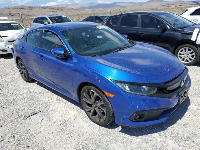 2HGFC2F81MH545248 - 2021 HONDA CIVIC SPORT 蓝色 照片 4