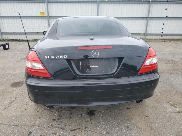 WDBWK54F08F184637 - 2008 MERCEDES-BENZ SLK 280 Чорний фото 6