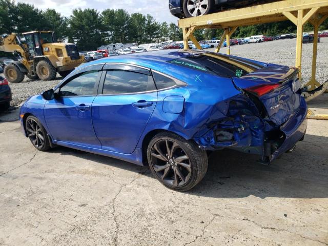 2HGFC2F81KH538961 - 2019 HONDA CIVIC SPORT 蓝色 照片 2