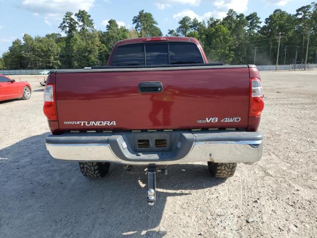 5TBBT44146S479824 - 2006 TOYOTA TUNDRA ACCESS CAB SR5 RED photo 6