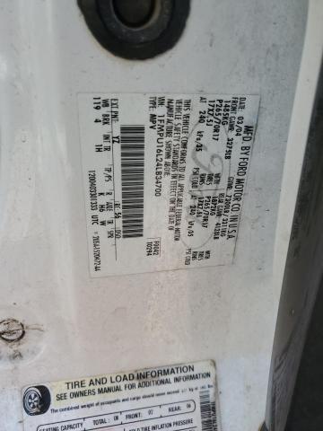 1FMPU16L24LB34700 - 2004 FORD EXPEDITION XLT WHITE photo 13