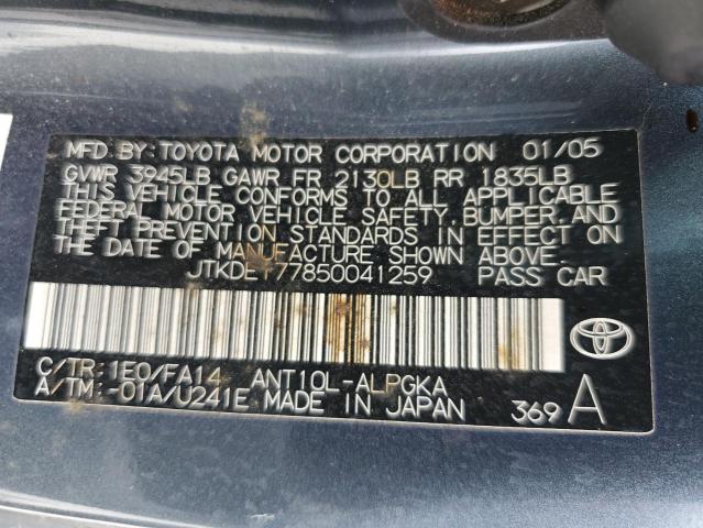 JTKDE177850041259 - 2005 TOYOTA SCION TC 灰色 照片 12