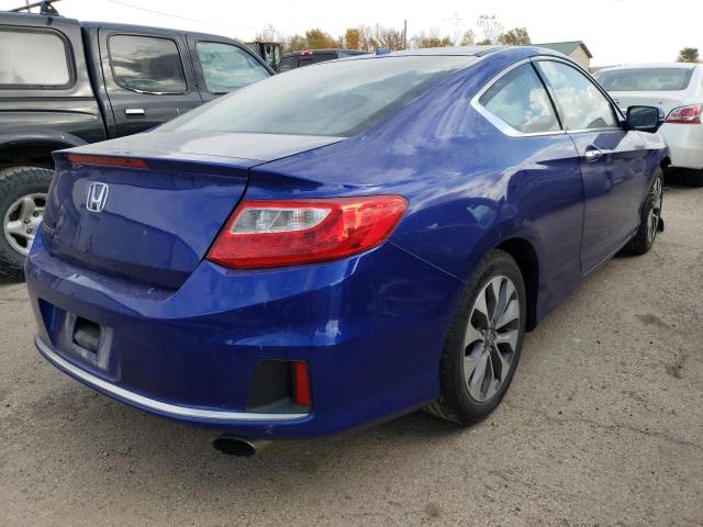 1HGCT1B87FA002233 - 2015 HONDA ACCORD EXL BLUE photo 4