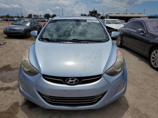 KMHDH4AEXCU249765 - 2012 HYUNDAI ELANTRA GLS BLUE photo 5