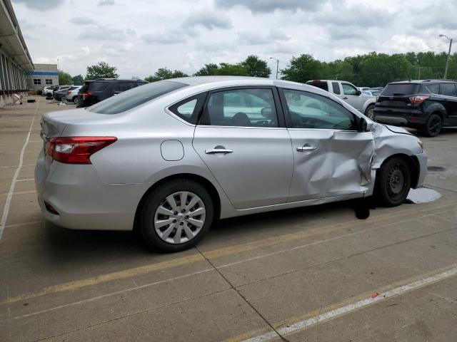 3N1AB7AP3KY310853 - 2019 NISSAN SENTRA S 银色 照片 3