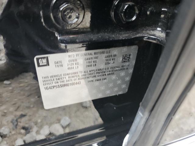 1G4ZP5SS8HU166443 - 2017 BUICK LACROSSE ESSENCE BLACK photo 13