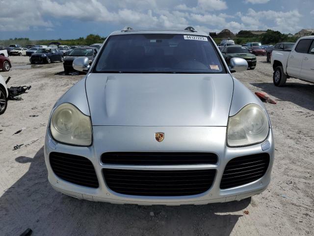 WP1AC29P85LA91577 - 2005 PORSCHE CAYENNE TURBO SILVER photo 5