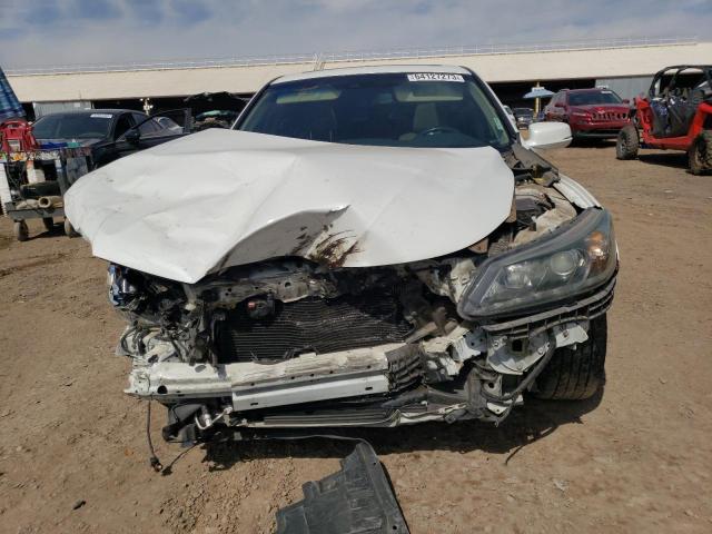 1HGCR3F86DA043969 - 2013 HONDA ACCORD EXL WHITE photo 5