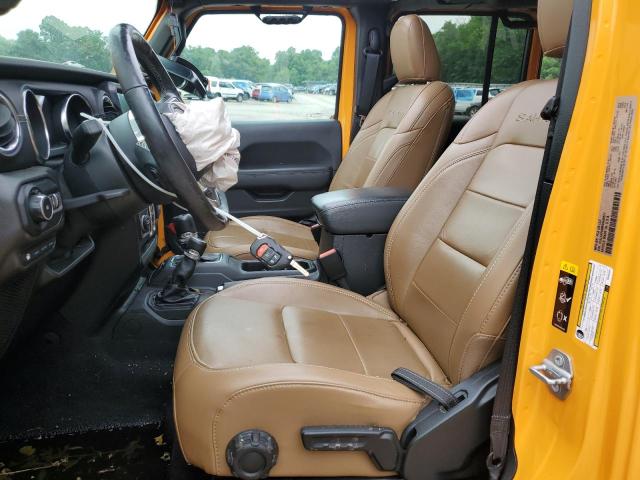 1C4JJXP69MW642871 - 2021 JEEP WRANGLER U SAHARA 4XE YELLOW photo 7