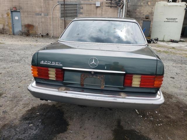 WDBCA35D3HA354283 - 1987 MERCEDES-BENZ 420 SEL GREEN photo 6