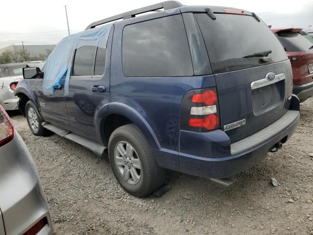 1FMEU73E28UA51199 - 2008 FORD EXPLORER XLT BLUE photo 2