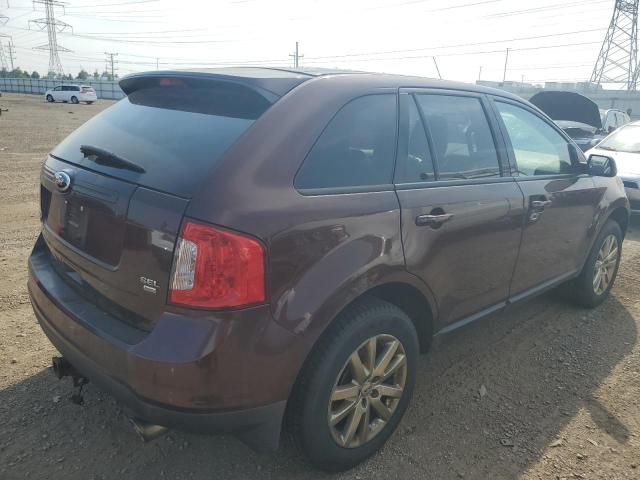 2FMDK4JC3CBA41328 - 2012 FORD EDGE SEL MAROON photo 3