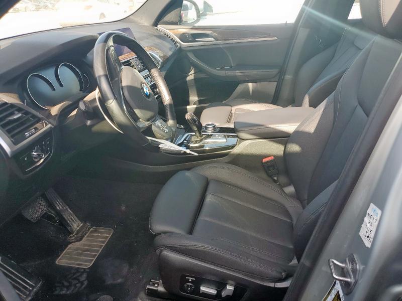 5UXTY5C09M9F59807 - 2021 BMW X3 XDRIVE30I SILVER photo 7