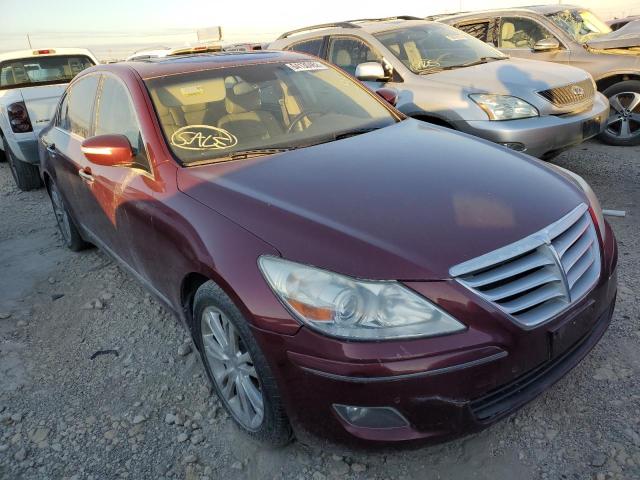 KMHGC46F19U047581 - 2009 HYUNDAI GENESIS 4.6L RED photo 1