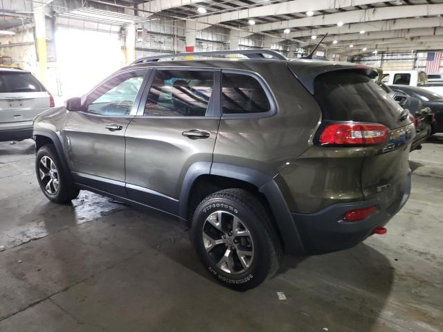 1C4PJMBS0FW634240 - 2015 JEEP CHEROKEE TRAILHAWK GREEN photo 2