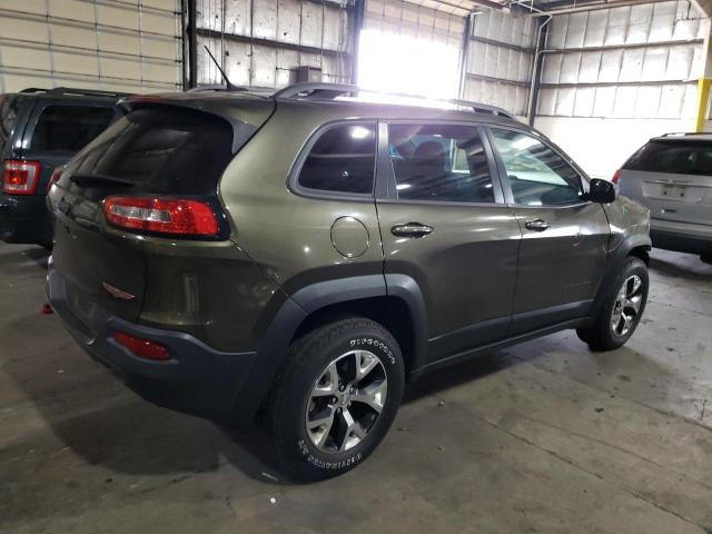 1C4PJMBS0FW634240 - 2015 JEEP CHEROKEE TRAILHAWK GREEN photo 3