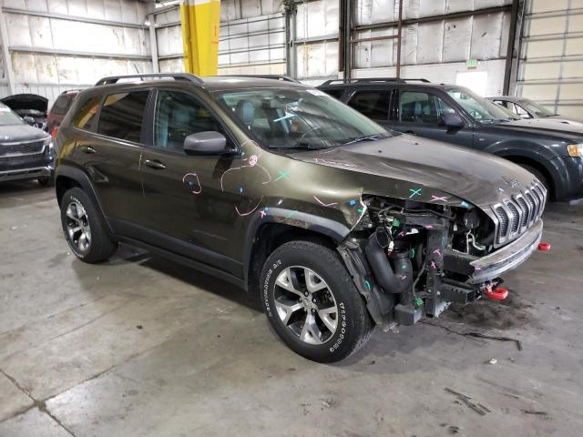 1C4PJMBS0FW634240 - 2015 JEEP CHEROKEE TRAILHAWK GREEN photo 4
