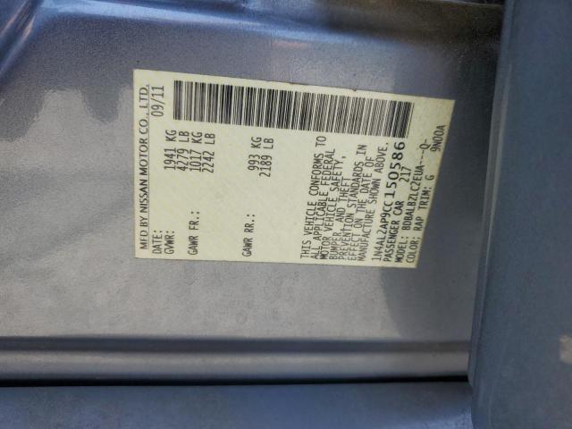 1N4AL2AP9CC150586 - 2012 NISSAN ALTIMA BASE BLUE photo 13